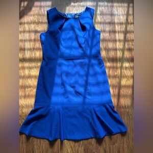 Evan Picone Sleevless Midi Dress in Cobalt Blue